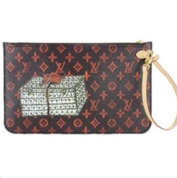 Louis Vuitton Handbags - Authentic Louis Vuitton Catogram Neverfull Pochette Wristlet clutch